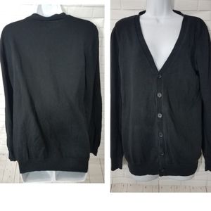 H&M Divided Black Grandpa Sweater